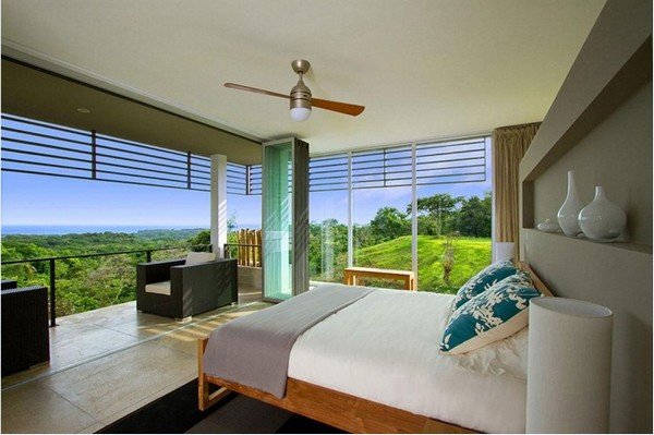 miljövänlig villa i Costa Rica panoramautsikt