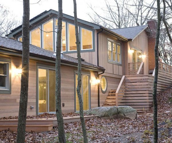 Eco house - modern husdesign - trävägg