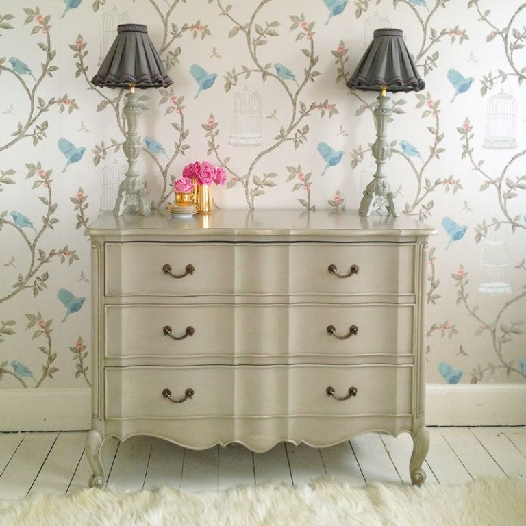 Dresser Shabby Chic Design Handles Ideas Night Lamp