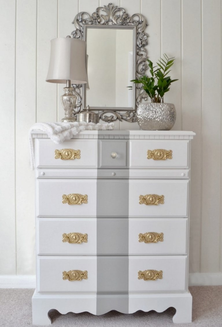 Dresser-Shabby-Chic-gör-det-själv-måla-idéer