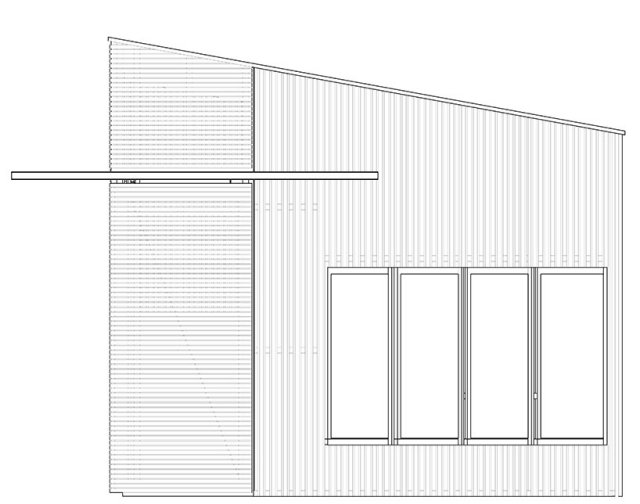 Trädgårdshall paviljong med skjutdörrsbeslag bra designkollektiv