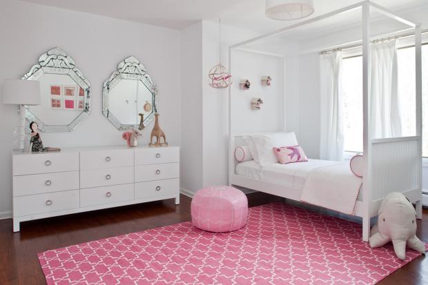Flickrum rosa vit komplett sissy marley