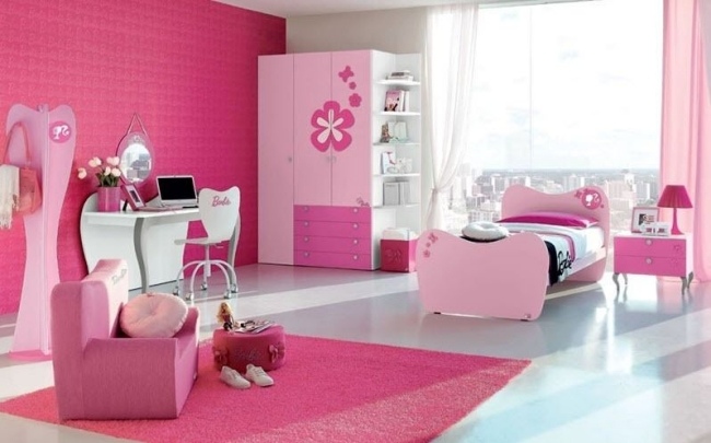 barnflicka rosa BARBIE JOY O SWEET doimo