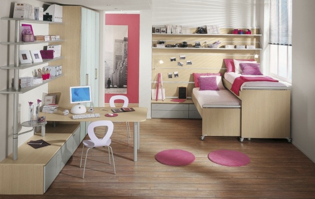 design barnrum flicka sangiorgio mobili trä lila accenter