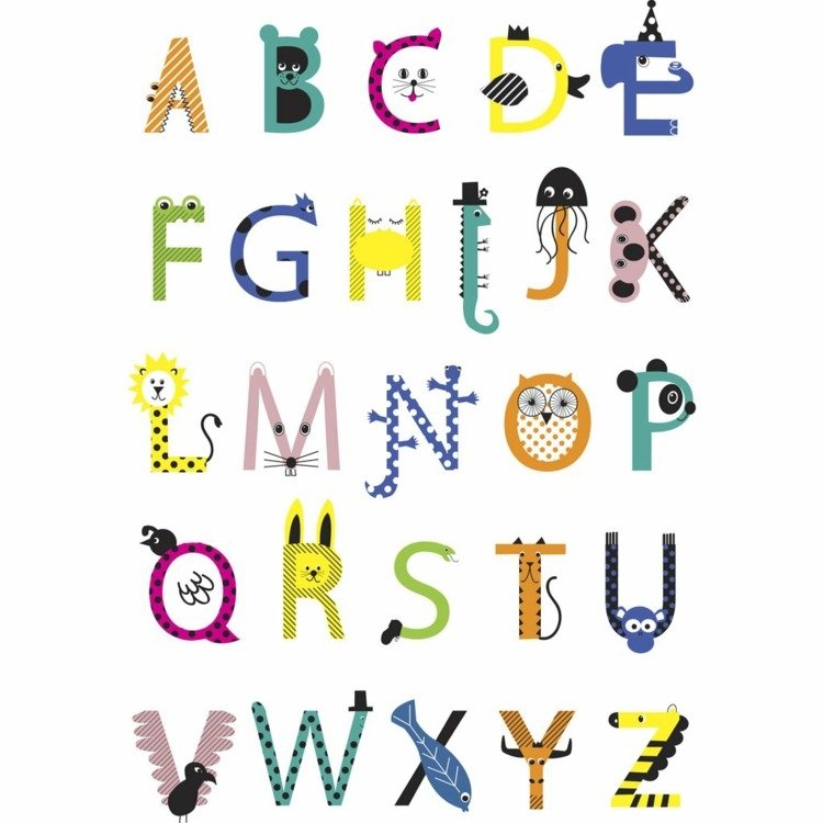 Koncentrationsövningar för barn med alfabetet