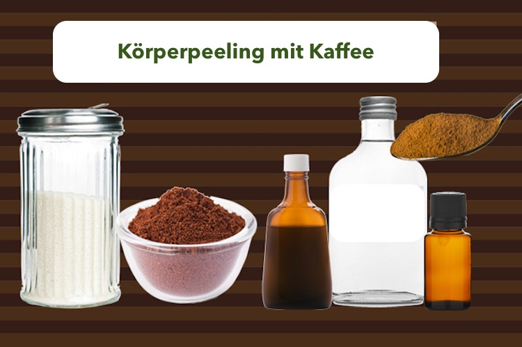 DIY skönhetsprodukter kroppskalning med kaffeglycerinsocker