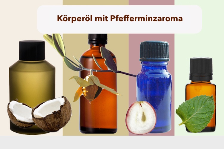 Kroppsolja för män pepparmyntsolja grapeseed oil