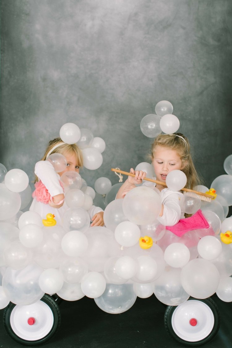 barnkostymer med ballonger bubbelbad diy barn pannband bad tillbehör