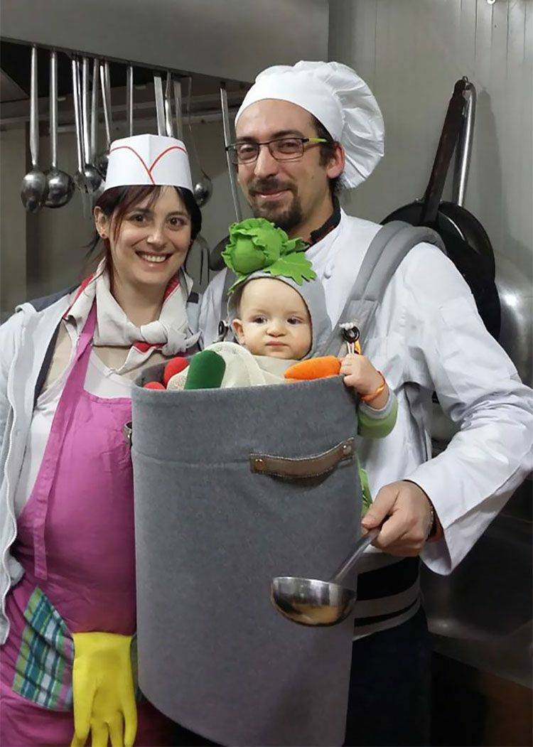Halloween gruppdräkt för föräldrar roliga kostymidéer baby
