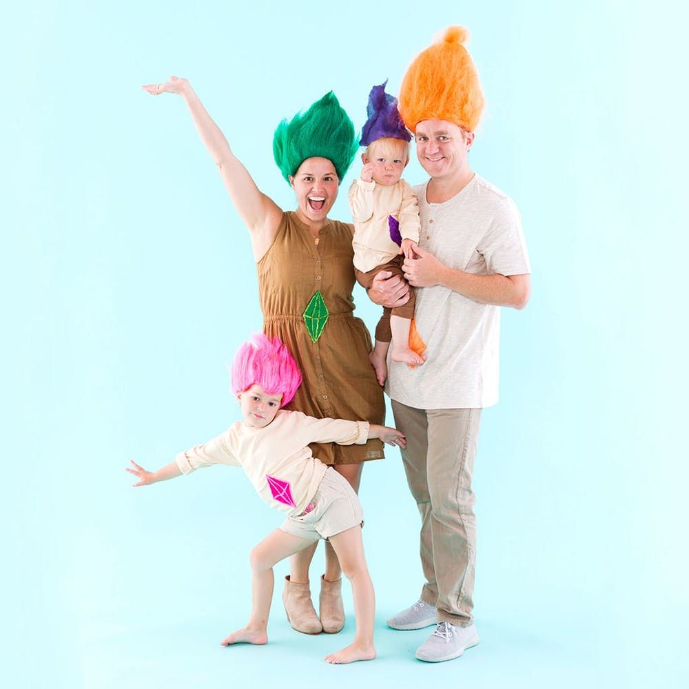 Carnival familj grupp kostym idéer lätta roliga dräkter små barn