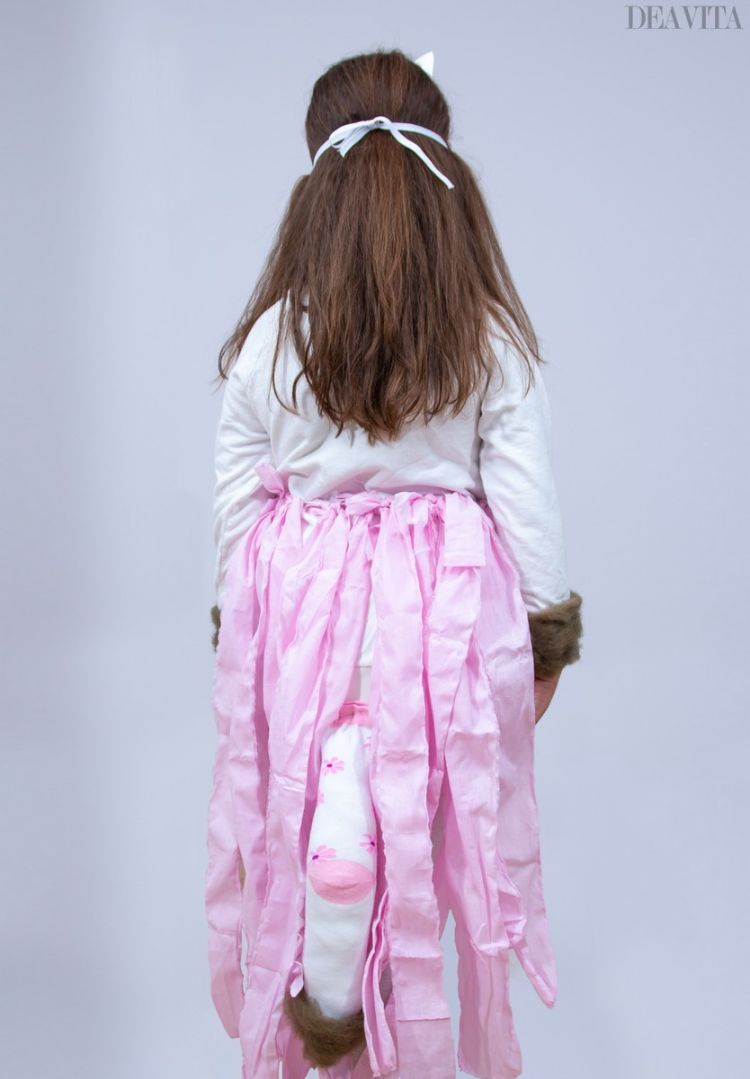kattdräkter för barn tjejer långärmade kjol svans leggings