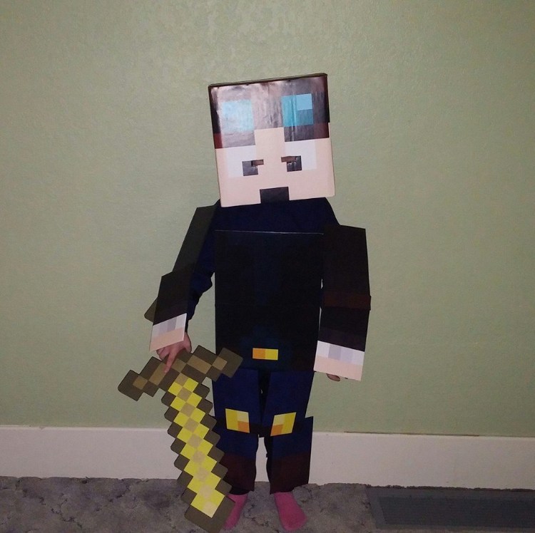 kostym idé barn minecraft hanar