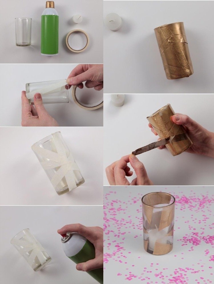 heminredning-idéer-gör-det-själv-lite-pengar-diy-vas-tejp-sprayning