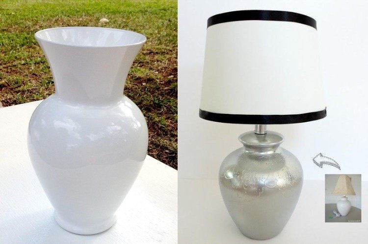 hem-dekorera-idéer-gör-det-själv-lite-pengar-lampa-bordslampa-lampa-bas-vas