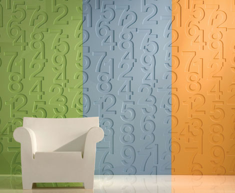 dekorativ väggbeklädnad av B & amp; N -nummer färgglada