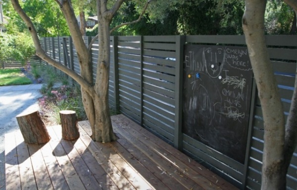 Trädgård sekretess staket panel lekplats