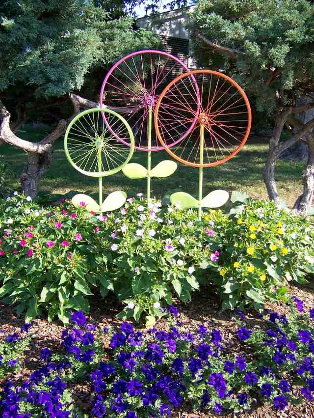 Idéer cykeldäck blommor upcycling idéer