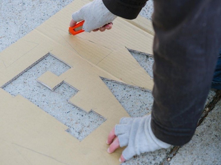 höst-dekoration-idéer-dörrmatta-anpassa-mall-klipp-ut-kartong