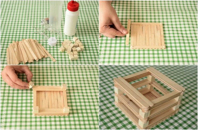 Bygga en lampa av popsicle sticks-instruktioner-material