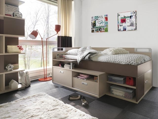 Unga-och-barn-rum-möbler-tidlös-praktisk-förvaring-utrymme-loft säng