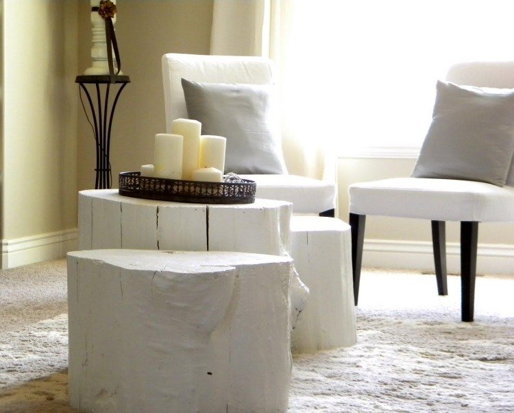 Bygg kreativa möbler själv-stubb-vitt-vanligt-diy-soffbord