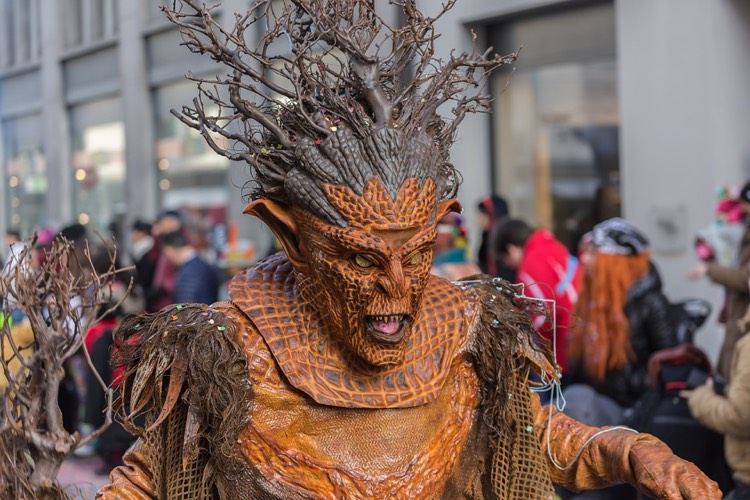 karneval-dräkt-karneval-professionell-latex-mask-monster-skog