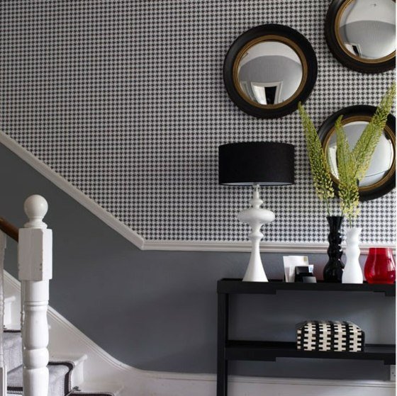 geometriska-figurer-och-mönster-vägg-design-korridor
