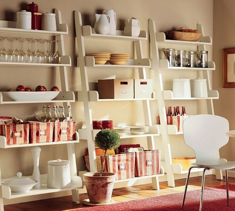 kreativa levande idéer hylla idé kök matsal rätter modern