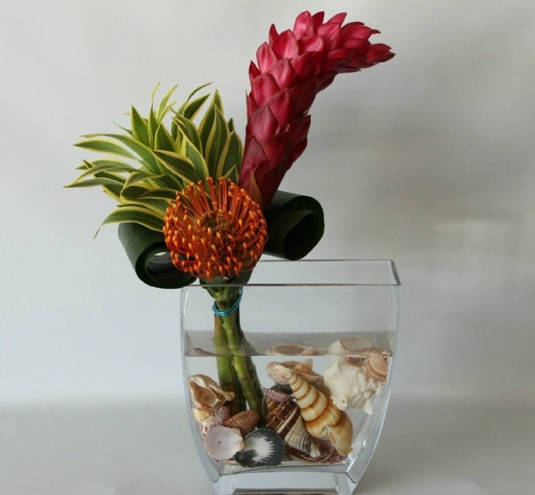 levande idéer kreativa vasskal ikebana levande glas