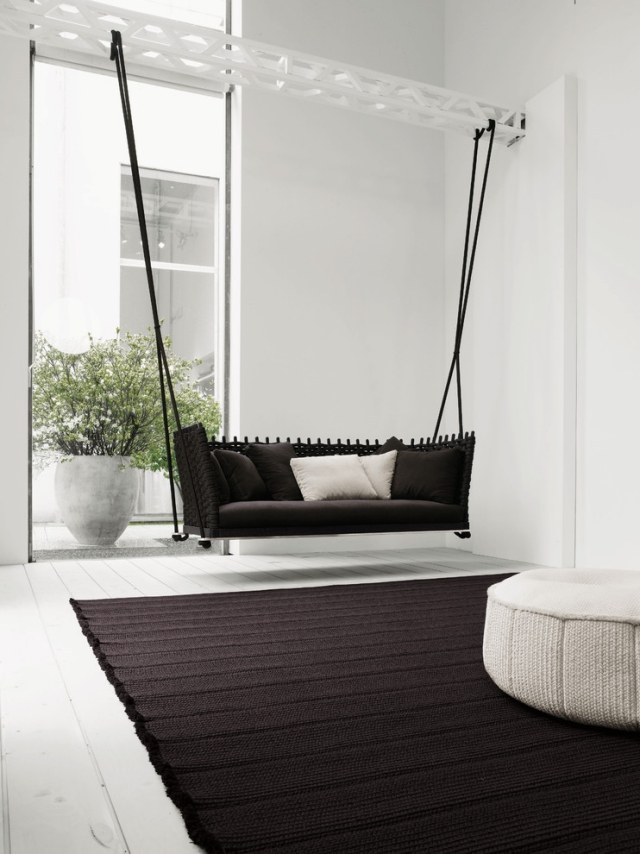 vardagsrum-vardags-idéer-hängande-stol-färger-design-svart-vit