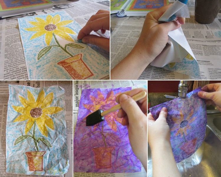 måla-med-barn-kreativ-teckning-tekniker-sprucken-effekt