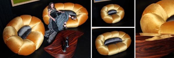 kreativ designer soffa av cirrus flora
