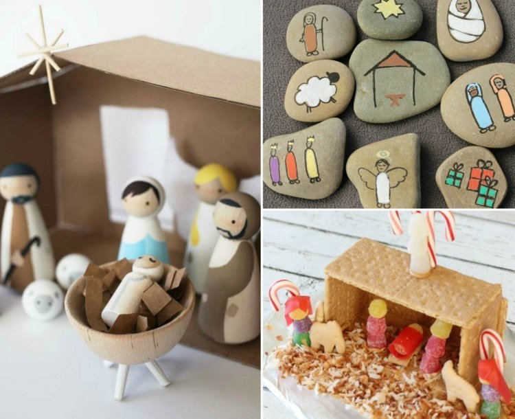 Crib tinker med barn idéer instruktioner diy naturmaterial träpapper