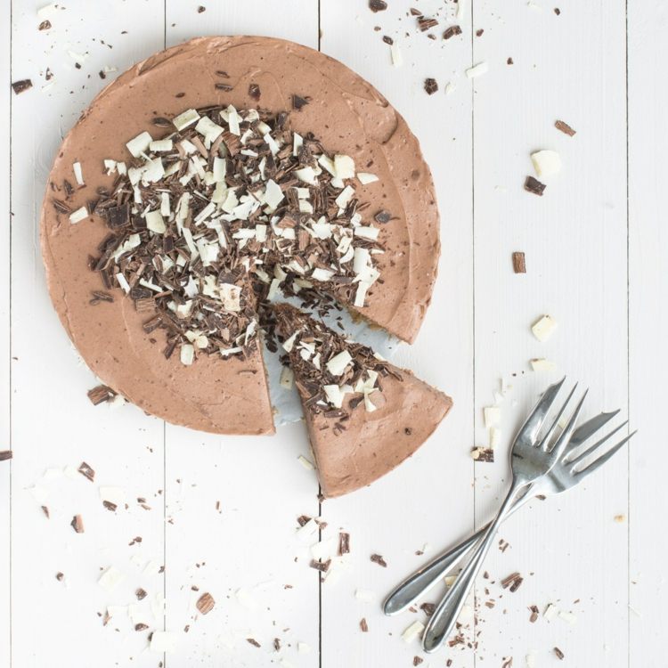 enkel ostbakad garnering med choklad