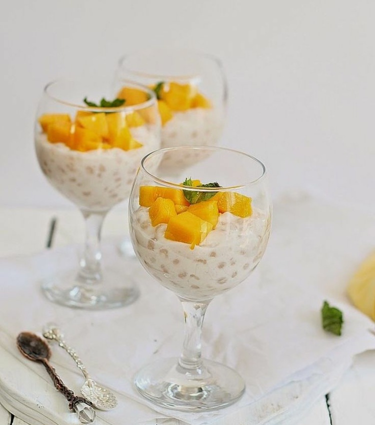 kubansk mat-dessert-mango-mousse-dessert-grädde