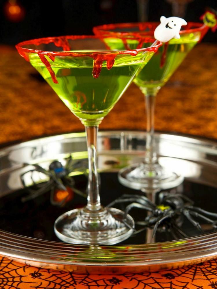 Gör falskt blod själv halloween-fest-drinkar-martini-glasögon-fälg