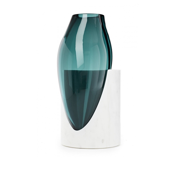 grön vas cylinderform fin design