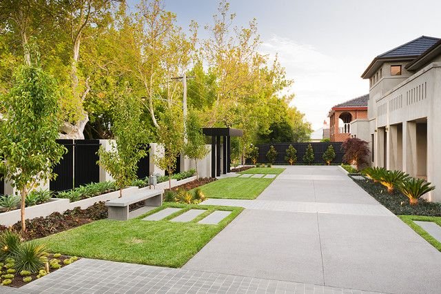 enkla designidéer för konstnärlig landskapsarkitektur i trädgården