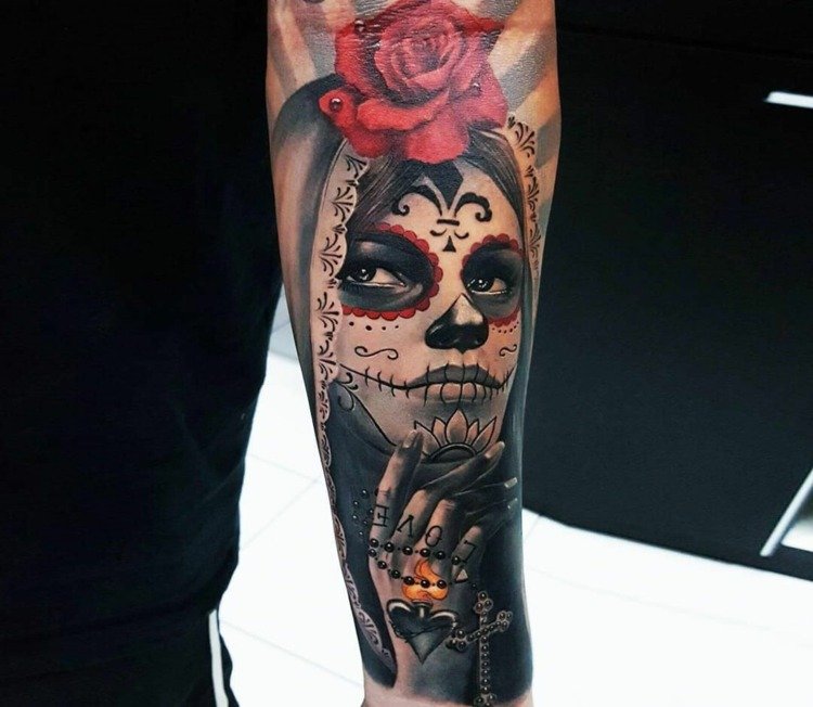 La Catrina Tattoos Betydelse Rose Tattoo Design Betydelse