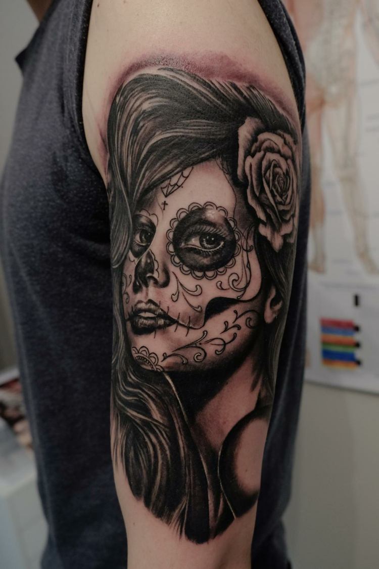 La Catrina Tattoo modern day of the dead tattoo mening