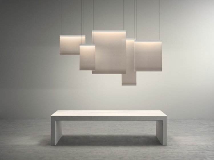 lampa som rumsdelare soffbord vit designidé