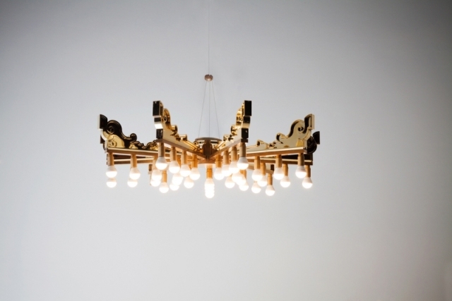 Ljuskrona design-Bourgie Laviani Kartell-ombyggd Patricia-Urquiola