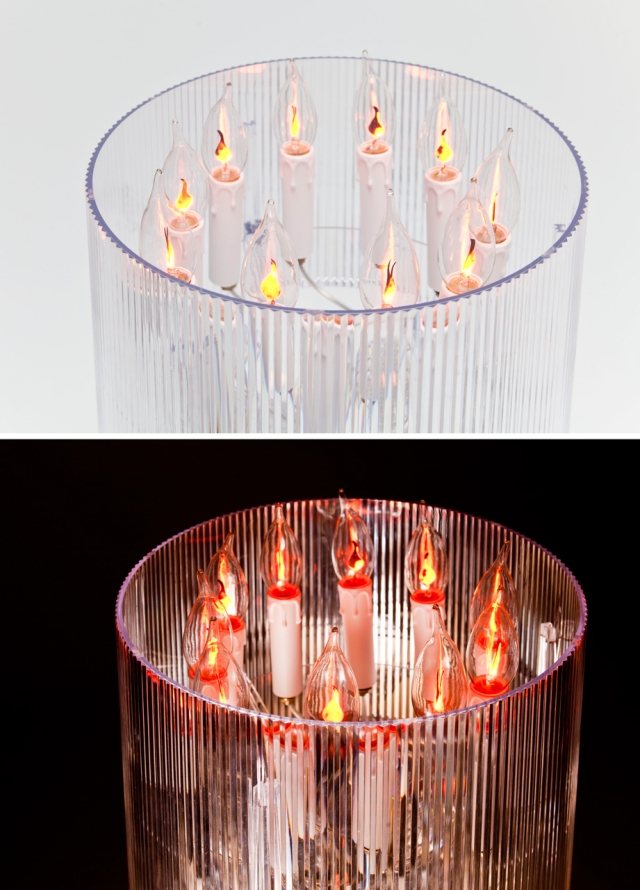Kartell bordslampa-klassisk Eugeni-Quitllet tolkning transparent