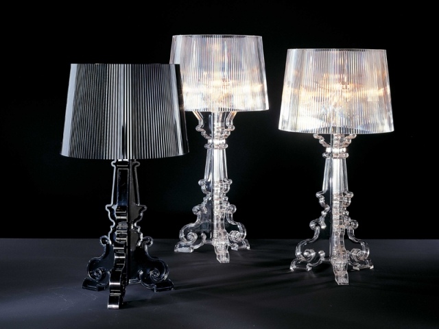 klassisk design bordslampa med lampskärm-re design Kartell