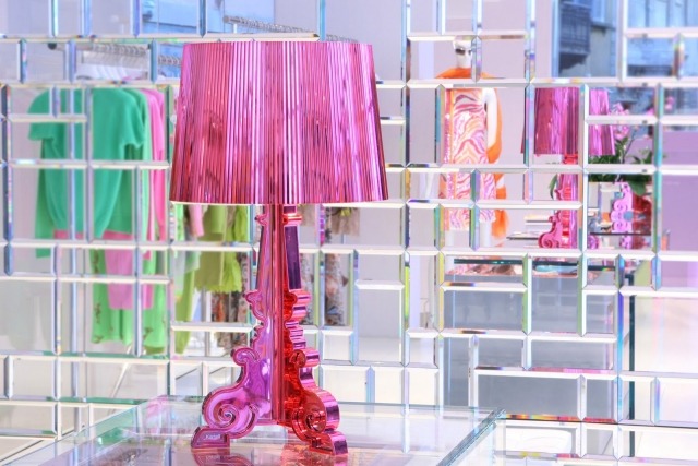 lampdesign klassisk kartell bourgie rosa modern design transparent