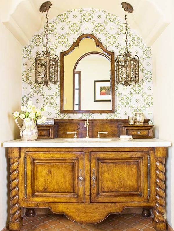 Marockansk stil badrum design lampa orientalisk