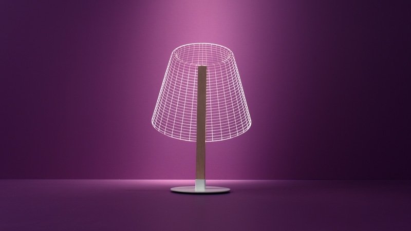 lampor plexiglas sänglampa idé design vintage modern