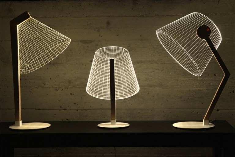 Lampor gjorda av plexiglas bulbing samling akrylglas bordslampor