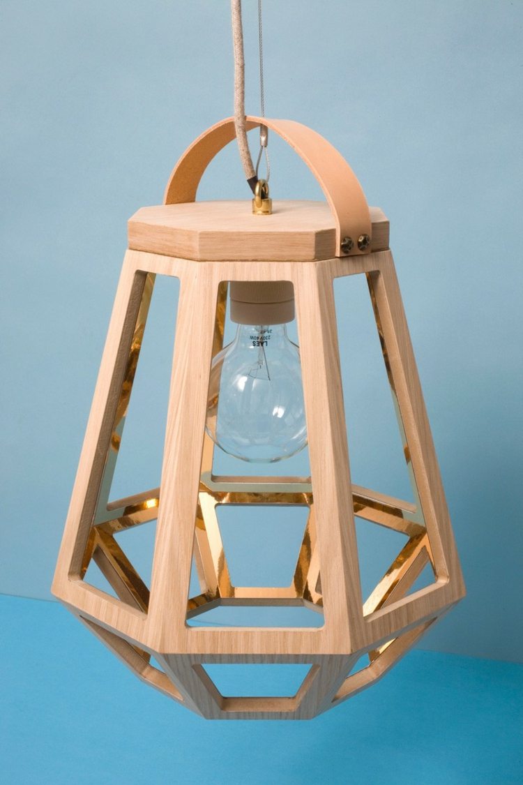Lampdesign av trä zuid glödlampshandtag