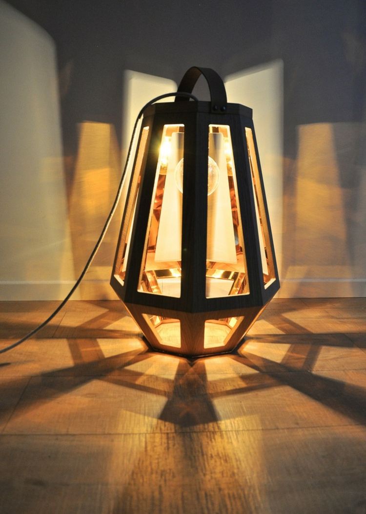 lampor design trä ljus skugga effekt möbler rum